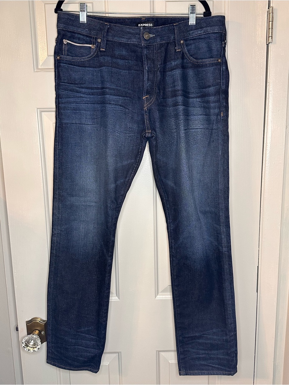 Express Men’s Dark Blue Slim Jeans